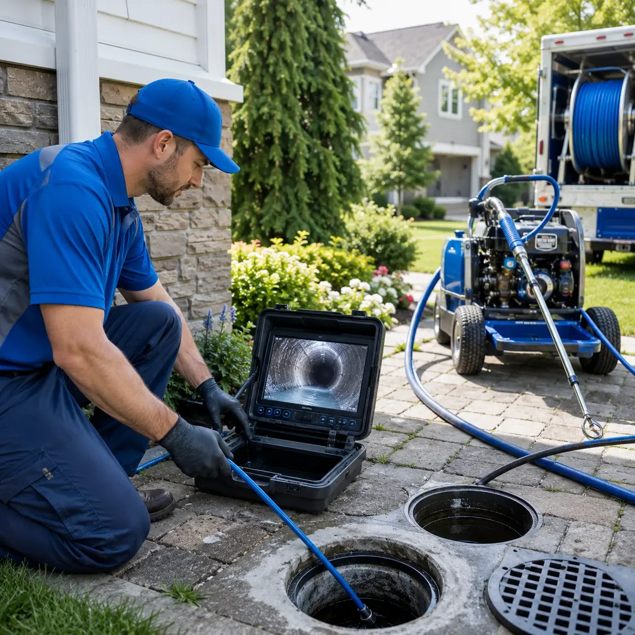 Outdoor drain cleaning professionals serving Whitehall, MI