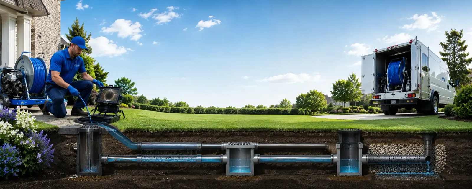 Outdoor drain cleaning information for Whitehall, MI